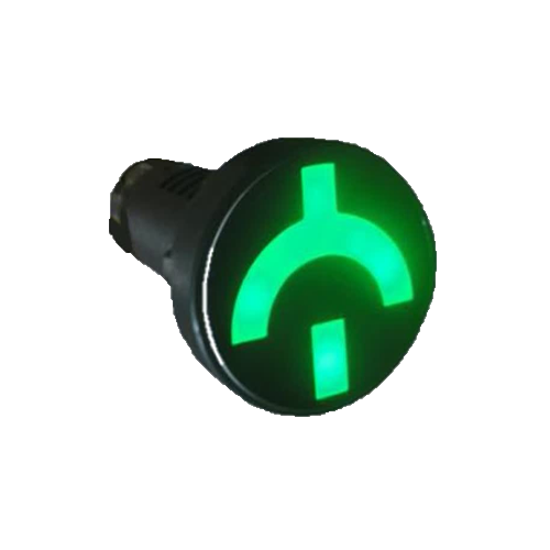 سمافور TPC-501LE مدل دایره‌ای؛ نشانگر LED چهارحالته دایره‌ای مدار قدرت.؛ محصول ریزموج الکتریک طوس